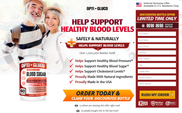 Opti Gluco Blood Sugar Support Reviews – Nature’s Boost Formula Official Website! Price